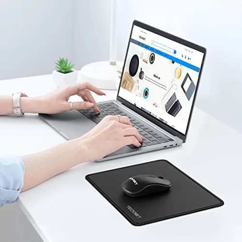 Testing the TECKNET Mouse Pad with Durable Anti-fray Stitching, Black Small Mousepad over two weeks