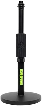 Shure by Gator Round Base Desktop Mic Stand with 6" Base (SH-DESKTOP1) | Designed Review: Tested and Rated