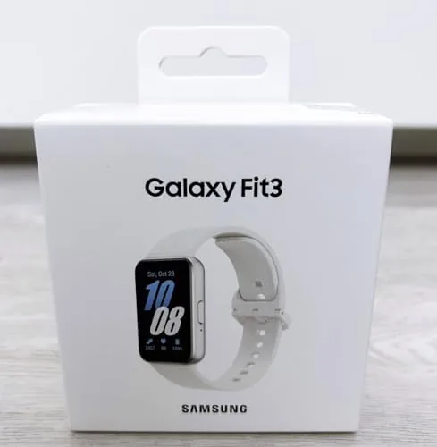 The Galaxy Fit 3 beside a full smartwatch and a budget band