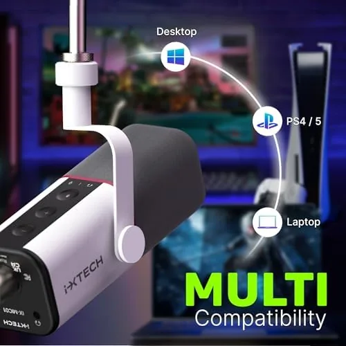 The Cardioid Dynamic Microphone with Mic Cover, Vocal USB XLR Microphone in real use