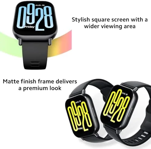 Close look at the XIAOMI Redmi Watch 5 Active build quality