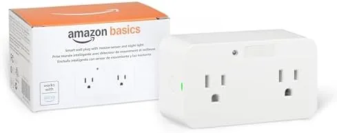 Overview of the Amazon Basics Dual Smart Plug with Motion Sensor and Night