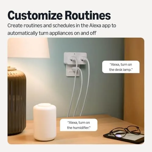Another view of the Amazon Basics Dual Smart Plug with Motion Sensor and Night
