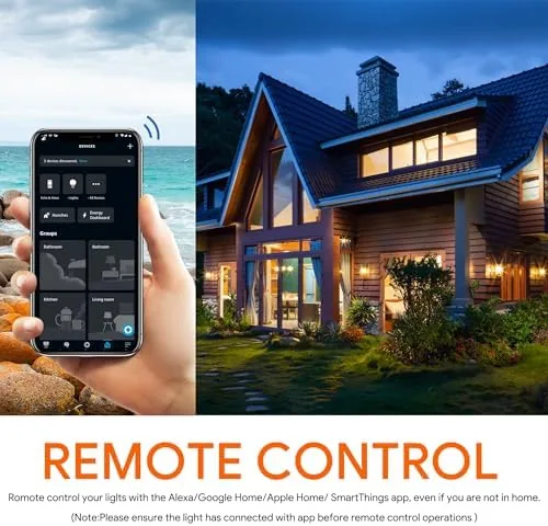 The Energetic Light Bulbs Work with Alexa/Apple Home/Google Home/SmartThings, Matter Smart in real use