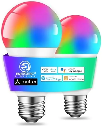 Testing the Energetic Light Bulbs Work with Alexa/Apple Home/Google Home/SmartThings, Matter Smart over two weeks
