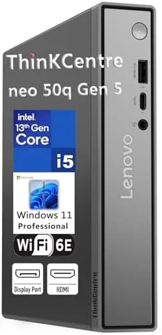 Lenovo ThinkCentre neo 50q Gen 5 Mini Desktop PC, Intel Core i5-13420H 8-Core, 8GB Review: Tested and Rated