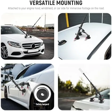 Testing the NEEWER Triple Suction Cup Car Mount Compatible with Insta360 X5 over two weeks