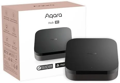 Aqara Smart Home Hub M3 front view with its single status LED