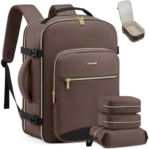 LOVEVOOK Travel Backpack for Women & Men 40L,Airline Approved Carry On Backpack Travel Essentials,TSA Review: Tested and Rated