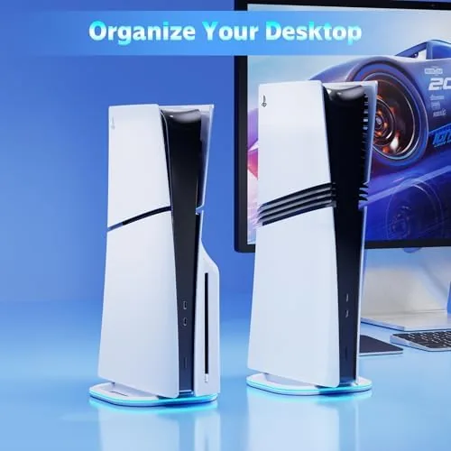 The insert swap between PS5 and PS5 Slim shown in progress