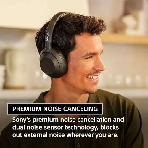 Close look at the Sony ULT WEAR Over-Ear Noise Canceling Wireless Headphones, Off White build quality
