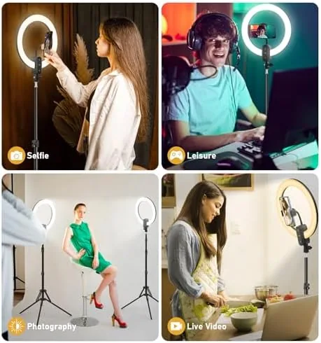 Testing the 12 inch LED Circle Selfie Ring Light with 63" Tripod Stand 2800mAh over two weeks
