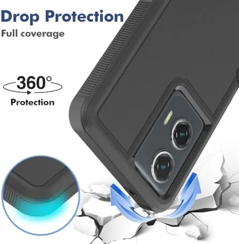 The included screen protector being aligned on the phone with the placement frame