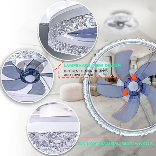The Ceiling Fan with Light, Low Profile Flush Mount Ceiling Fan in real use
