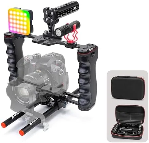 The Zeadio Camera Video Rig Cage, Aluminum Filmmaking Movie Making Kit compared in context