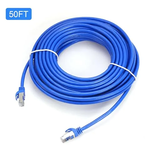 Testing the CAT 6 Shielded Ethernet Cable 50FT, Indoor High-Speed (SFTP) 10Gbps over two weeks