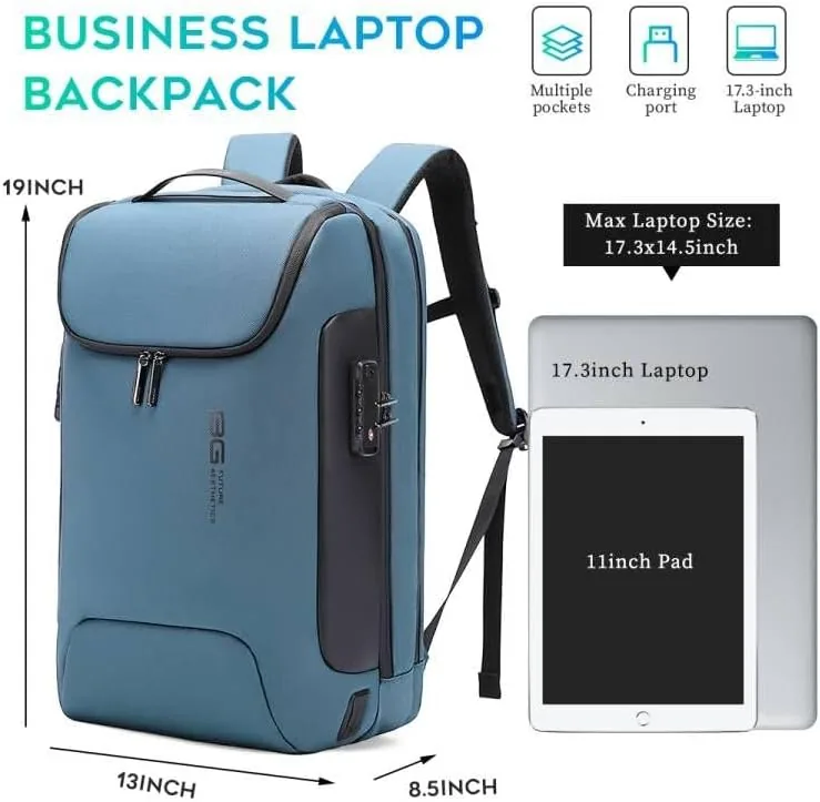 The BANGE Anti-Theft Travel Backpack,Waterproof Fashion Work Backpacks,High Tech Backpack with in real use