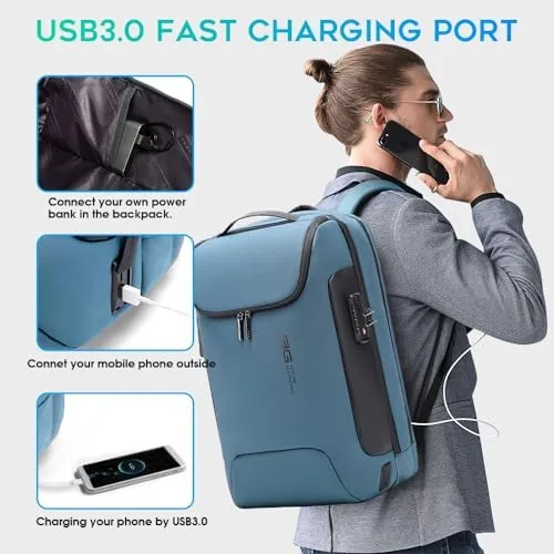 Another view of the BANGE Anti-Theft Travel Backpack,Waterproof Fashion Work Backpacks,High Tech Backpack with