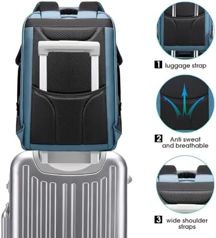 Testing the BANGE Anti-Theft Travel Backpack,Waterproof Fashion Work Backpacks,High Tech Backpack with over two weeks
