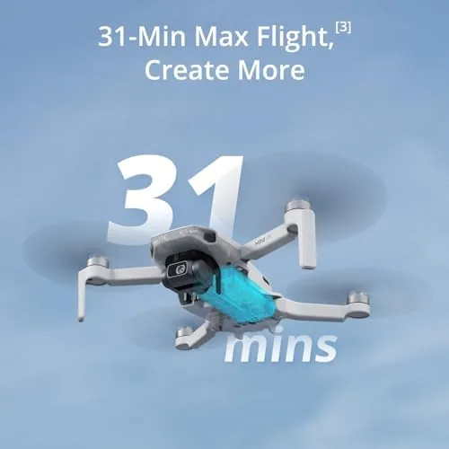 Mini 4K returning to land at the takeoff point during an auto return test