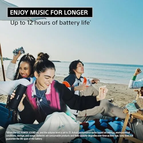 The Sony ULT Field 1 Wireless Bluetooth Portable Waterproof Speaker, Orange in real use
