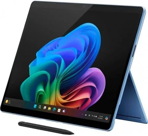 The Surface Pro 2024 held in hand as a tablet