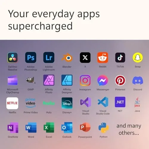 The Surface Pro screen showing the Windows 11 desktop and taskbar