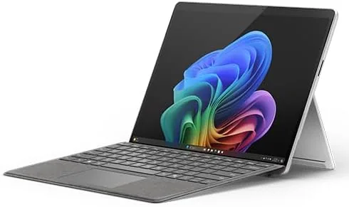 Surface Pro running a word processor with several browser tabs open
