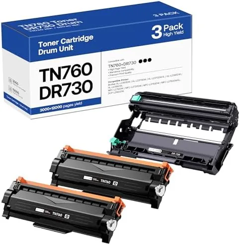 TN760 Toner Cartridge and DR730 Drum Unit Replacement for Brother TN 760 TN-760 TN730 Review: Tested and Rated