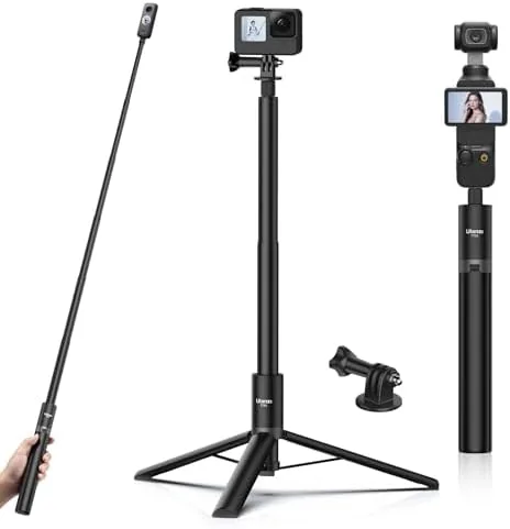 ULANZI TT52 2-in-1 Invisible Selfie Stick + Tripod Extension Pole | Auto-Open, 59in, Action Review: Tested and Rated