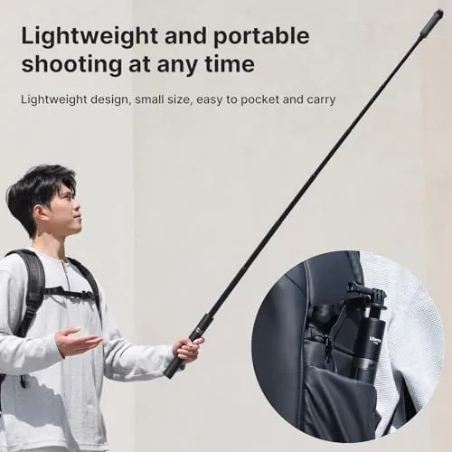 Another view of the ULANZI TT52 2-in-1 Invisible Selfie Stick + Tripod Extension Pole