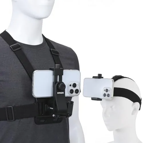 KINGKI Mobile Phone Chest Strap Harness Mount Head Strap Holder Kit for POV/VLOG,Cell Phone Review: Tested and Rated