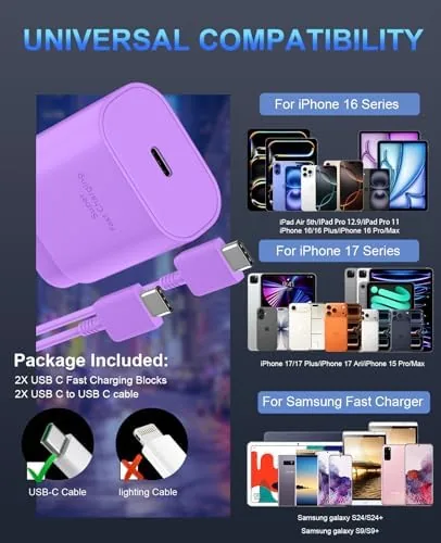 Testing the Phone 17 16 15 Charger Fast Charging,30W USB C Phone over two weeks