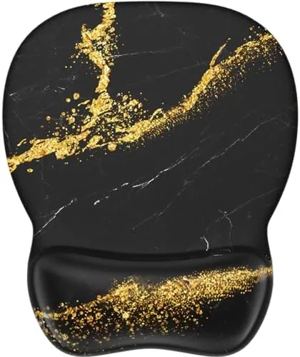 MROCO Ergonomic Mouse Pad with Gel Wrist Rest, 9.4 x 8.1 in, Black Gold Review: Tested and Rated