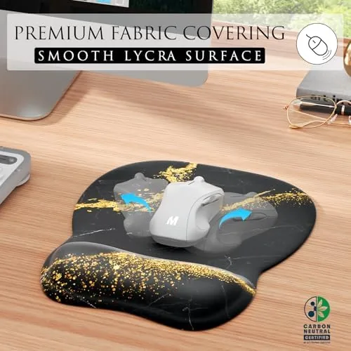 Close look at the MROCO Ergonomic Mouse Pad with Gel Wrist Rest, 9.4 x build quality