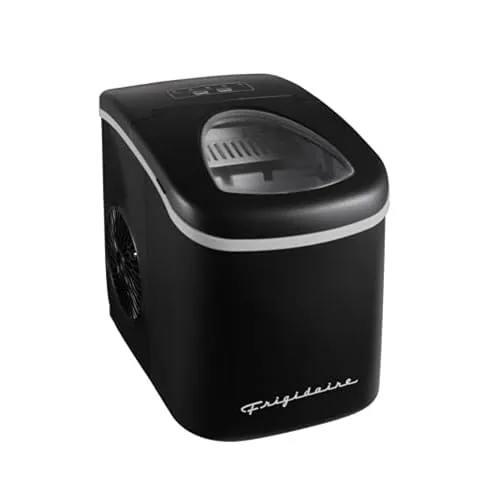 The FRIGIDAIRE countertop ice maker on a kitchen counter