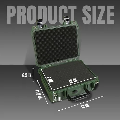 Close look at the Jack Boss 14x 11.5x 6.5 Inch Hard Case, Portable Weather build quality