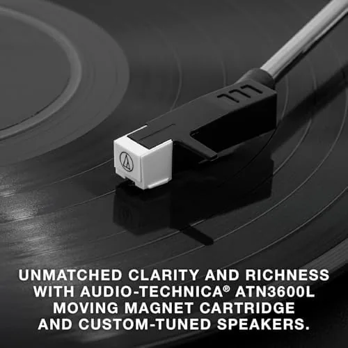 The Victrola Eastwood II - Bluetooth Record Player with Speakers in real use