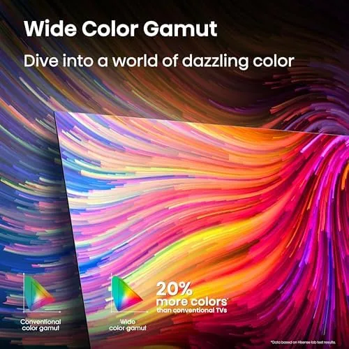 Close look at the Hisense A7 Series 43-Inch Class 4K UHD Smart Google TV build quality