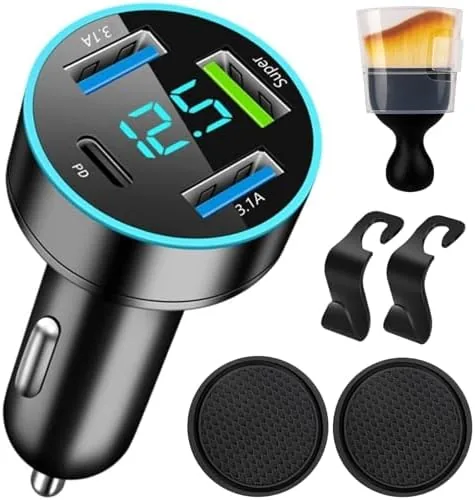 88W Car Charger USB C Super Fast Cigarette Lighter USB Charger Car Phone Charger Review: Tested and Rated