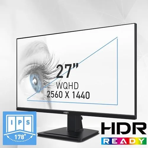 Close look at the msi PRO MP275Q 27 Inch WQHD Office Monitor - 2560 build quality