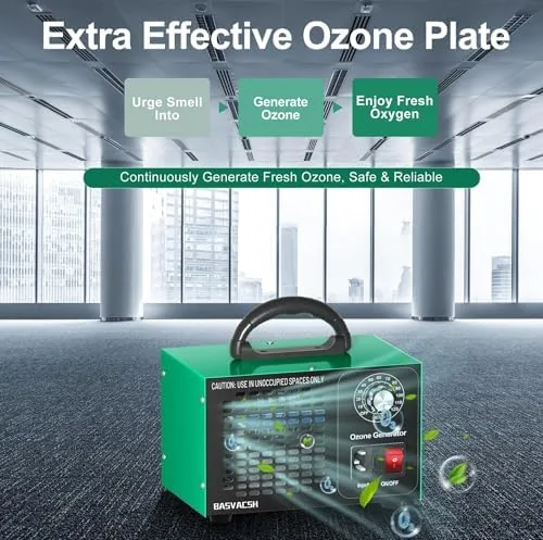 Testing the Ozone Generator 45,000mg/h, Home/Industrial O3 Car Deodorizer. Ozone Machine Air over two weeks