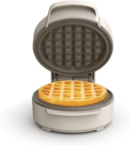 Bella Stack and Store Mini Waffle Maker Review: Four Inch Waffles, Oatmilk Finish