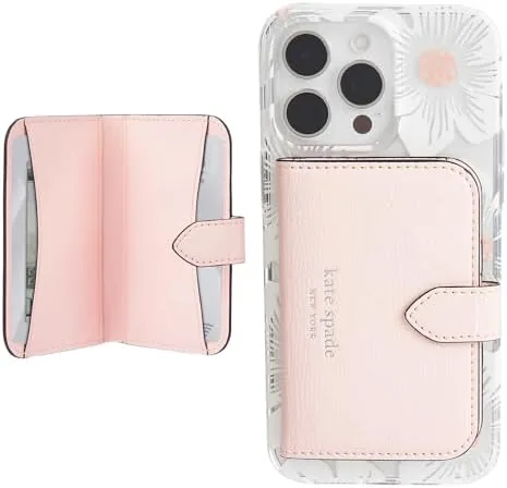 kate spade new york Morgan Magnetic Card Holder/Wallet - Chalk Pink | Stylish Phone Review: Tested and Rated