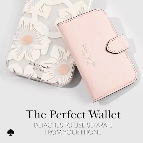 Close look at the kate spade new york Morgan Magnetic Card Holder/Wallet - Chalk build quality