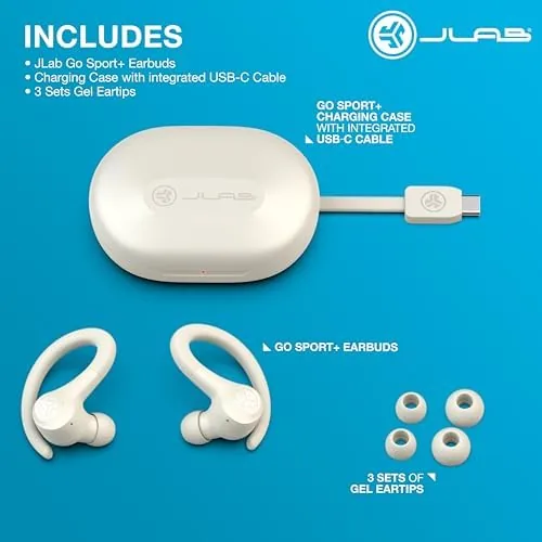 The JLab, Go Sport+, True Wireless Workout Earbuds, Bluetooth Sport Earbuds in real use