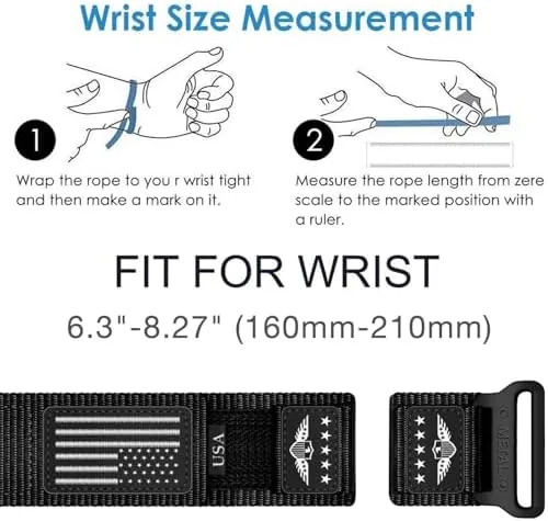 The Abanen Rugged Tactical Nylon Watch Band for Garmin Instinct 3 compared in context