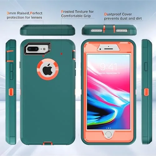 Close look at the for iPhone 7 Plus Case,iPhone 8 Plus Case with Explosion-Proof build quality