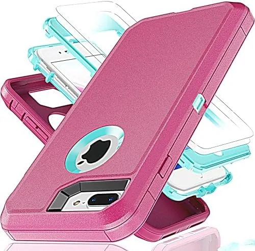 for iPhone 7 Plus Case,iPhone 8 Plus Case with Explosion-Proof Film[2 Pack],3 in 1 Review: Tested and Rated
