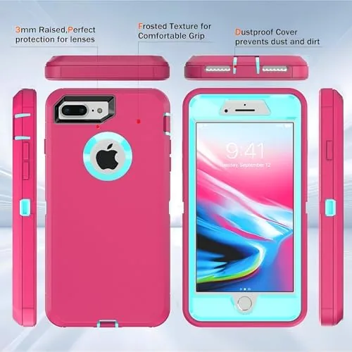Close look at the for iPhone 7 Plus Case,iPhone 8 Plus Case with Explosion-Proof build quality